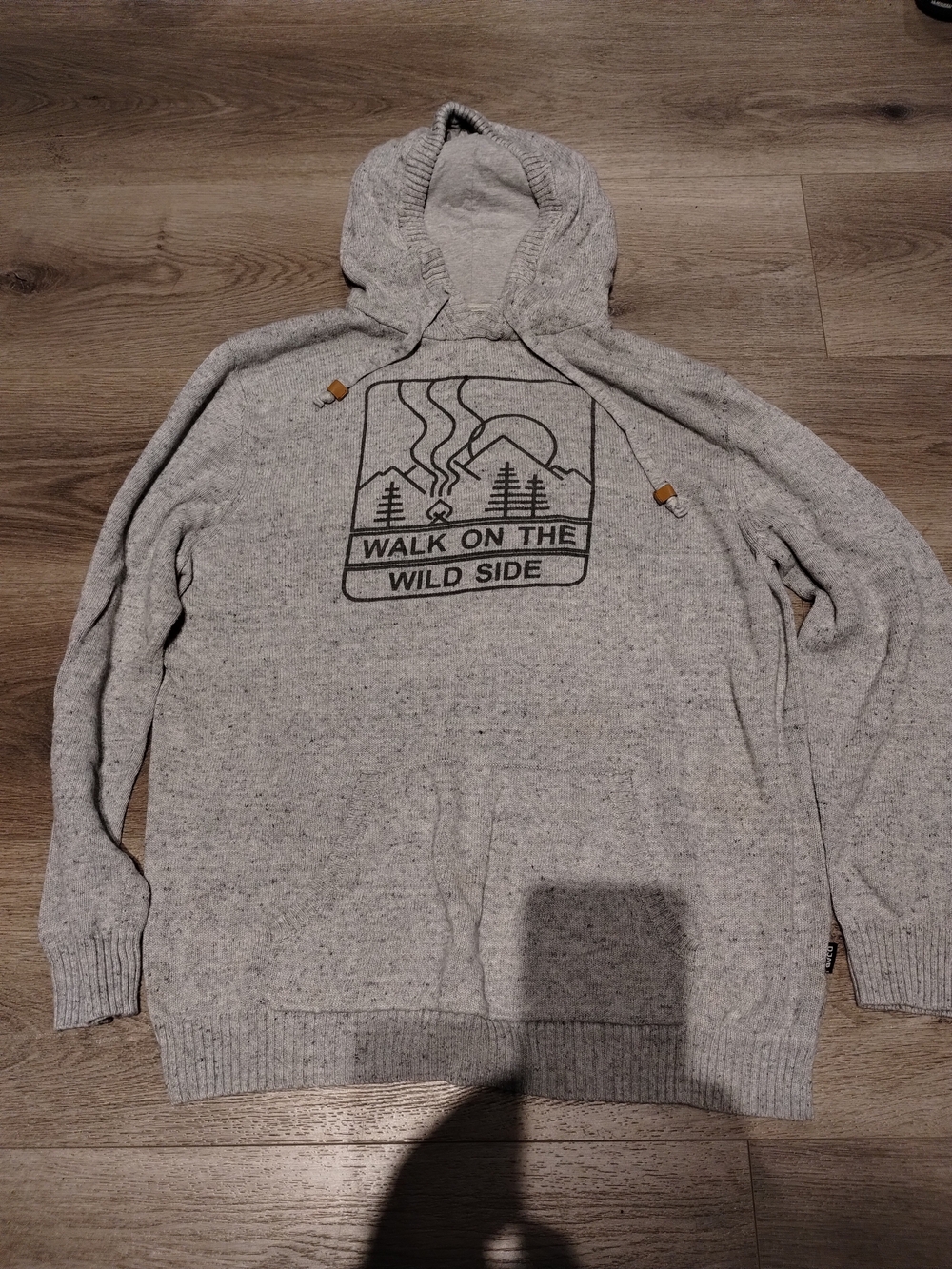 DJAB Walk On The Wild Side Hooded Sweater - Light Heather Gray